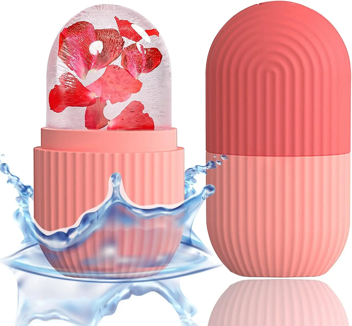 BeautyCareAvenue Ice Face Roller, Reusable Silicone Facial Ice Roller for Face, Eyes and Neck, Cooling Skin Care Massage Tool BeautyCareAvenue